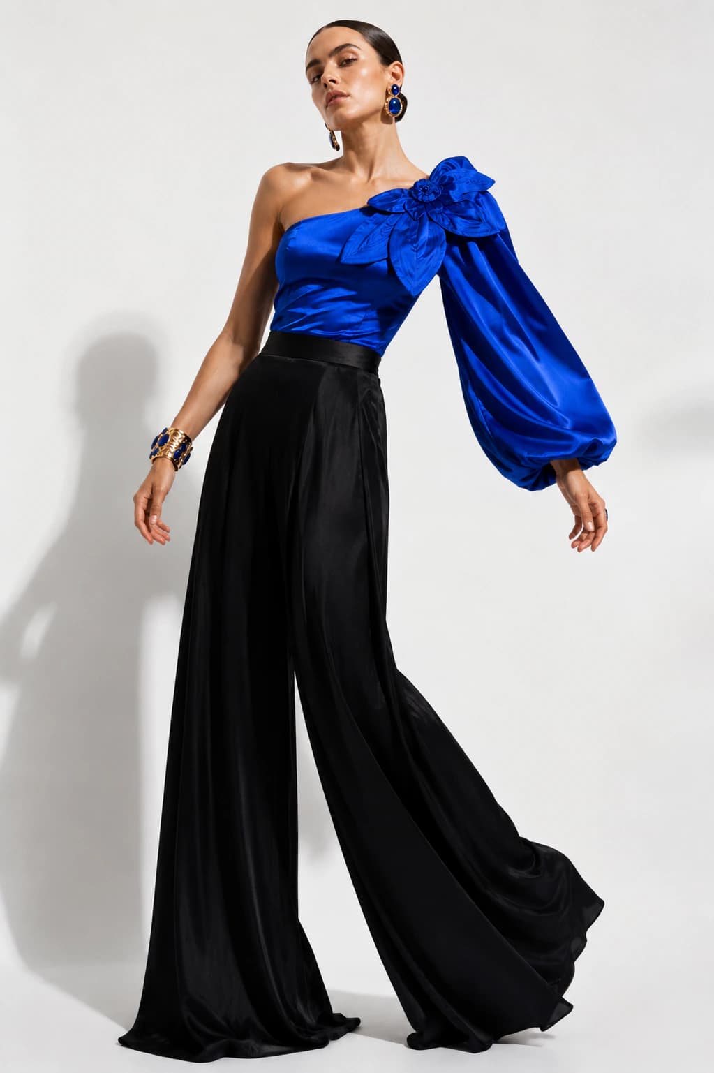 Blusa Flouren azul - imagen 3