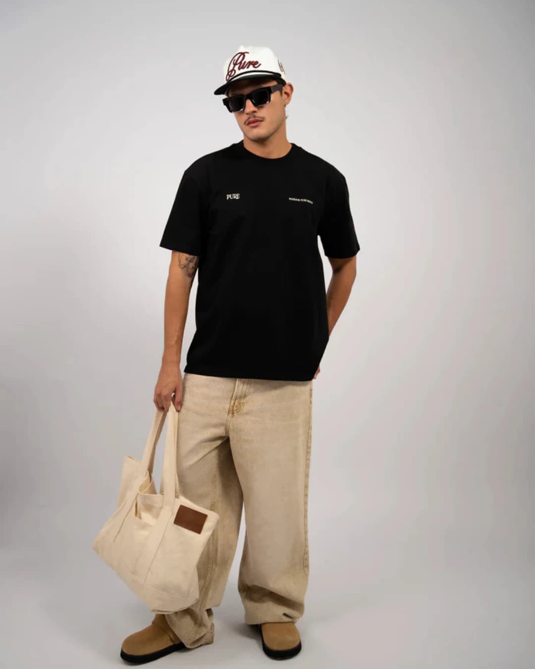 PURE BLACK REGULAR T-SHIRT - imagen 4