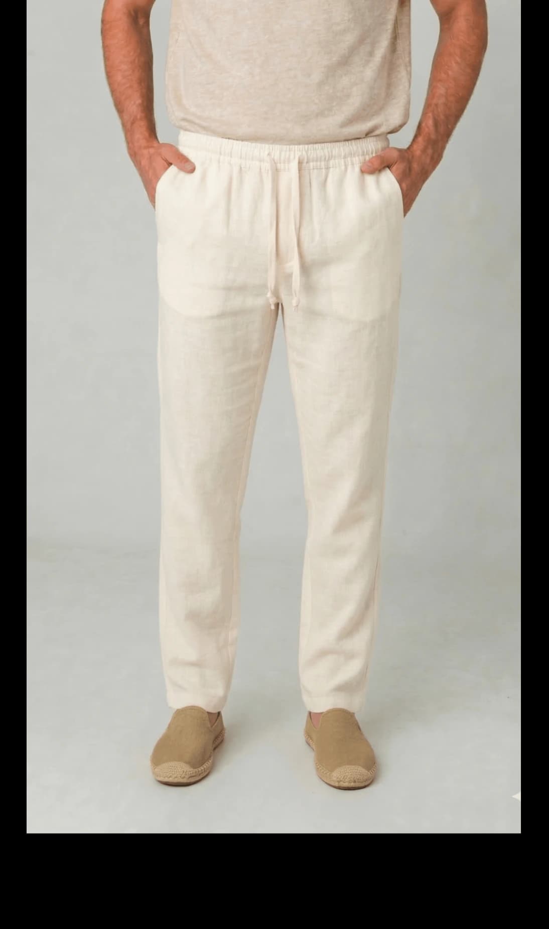 Pantalon Lino Resortado JS
