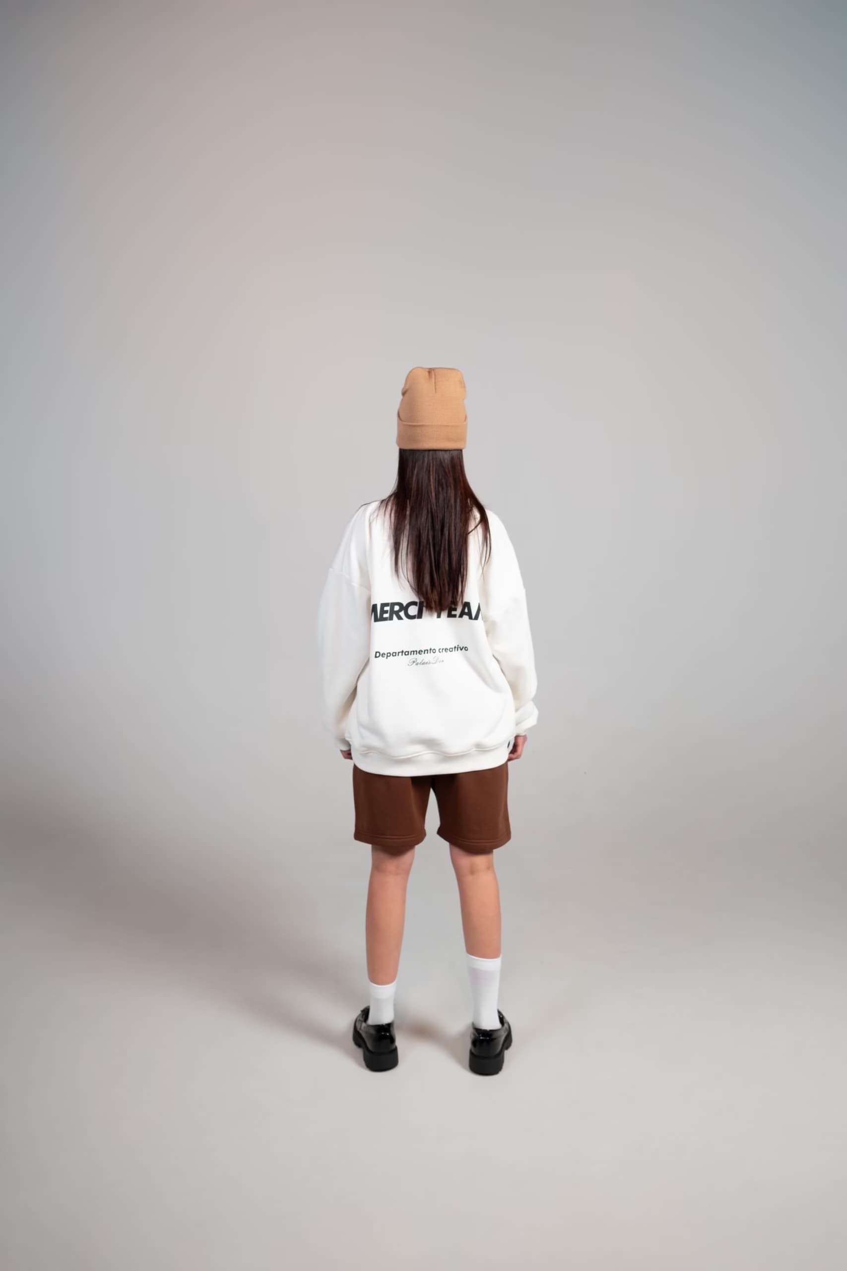 Hoodie Blanco Oversize - imagen 3