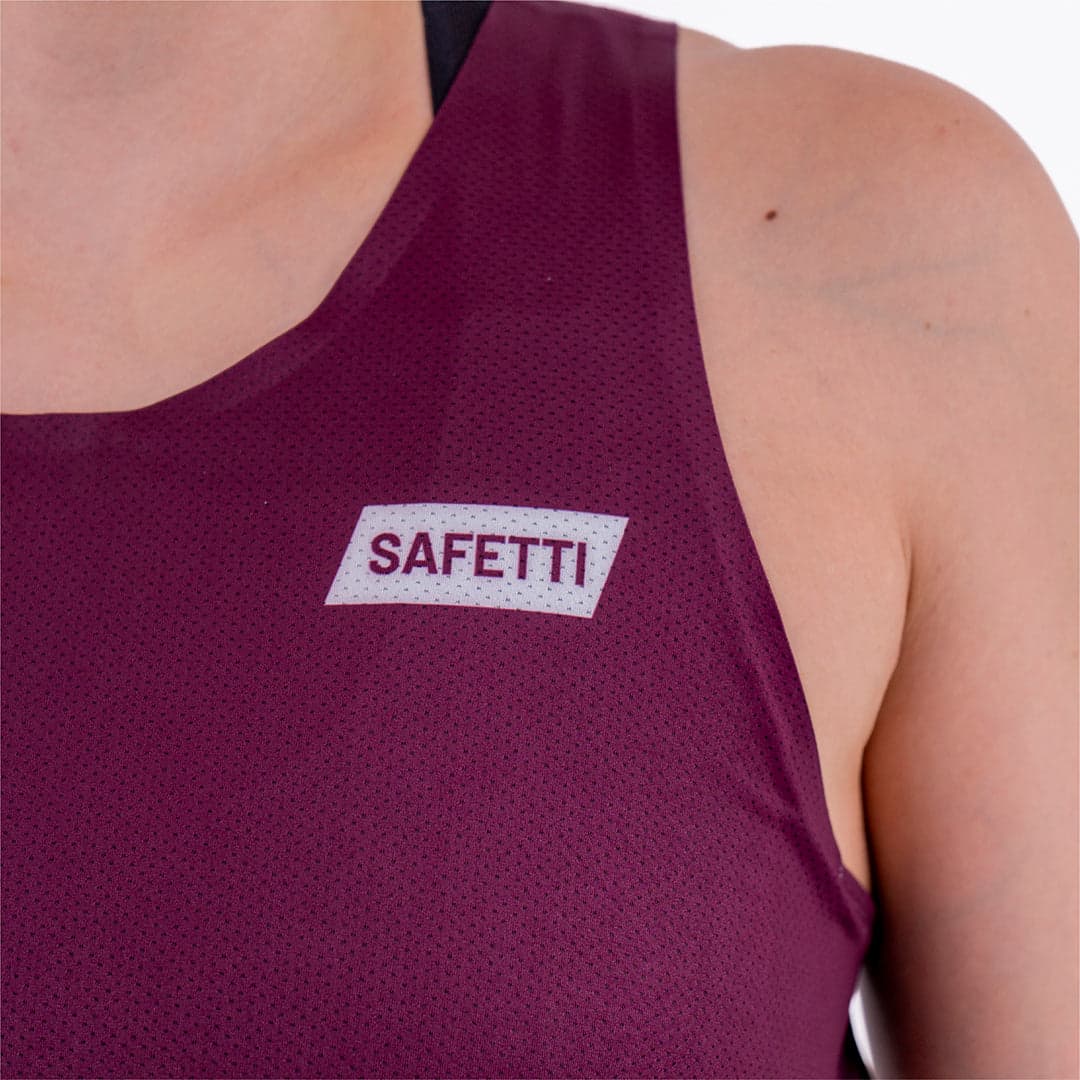 CAMISETA RUNNING MANGA SISA LEVIT CIRUELA PARA MUJER - imagen 5