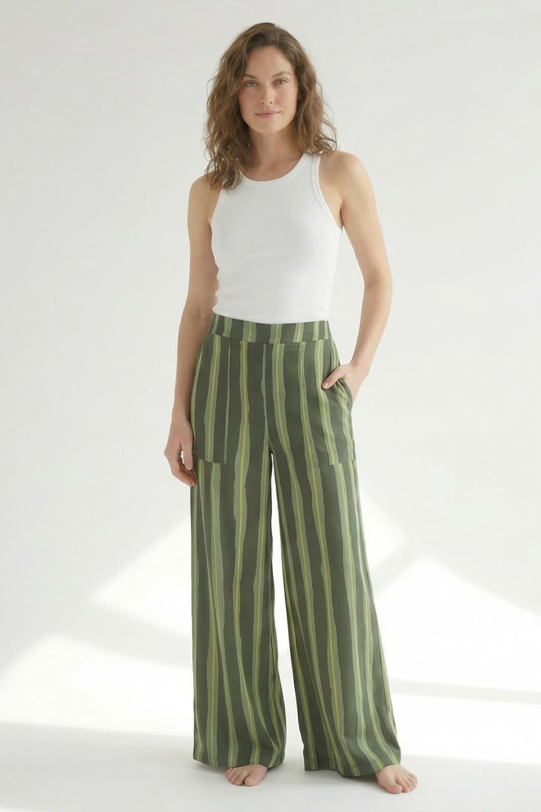 Pantalon Igua Rayas Verde - imagen 1