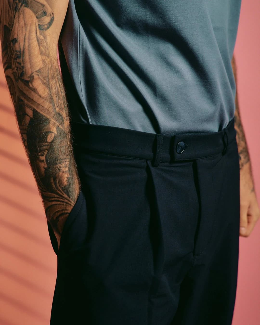SUCCESSION TAILORED PANT — BLACK - imagen 4