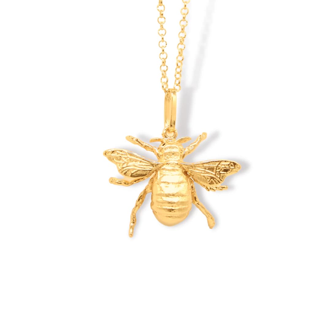 Cadena con abeja grande