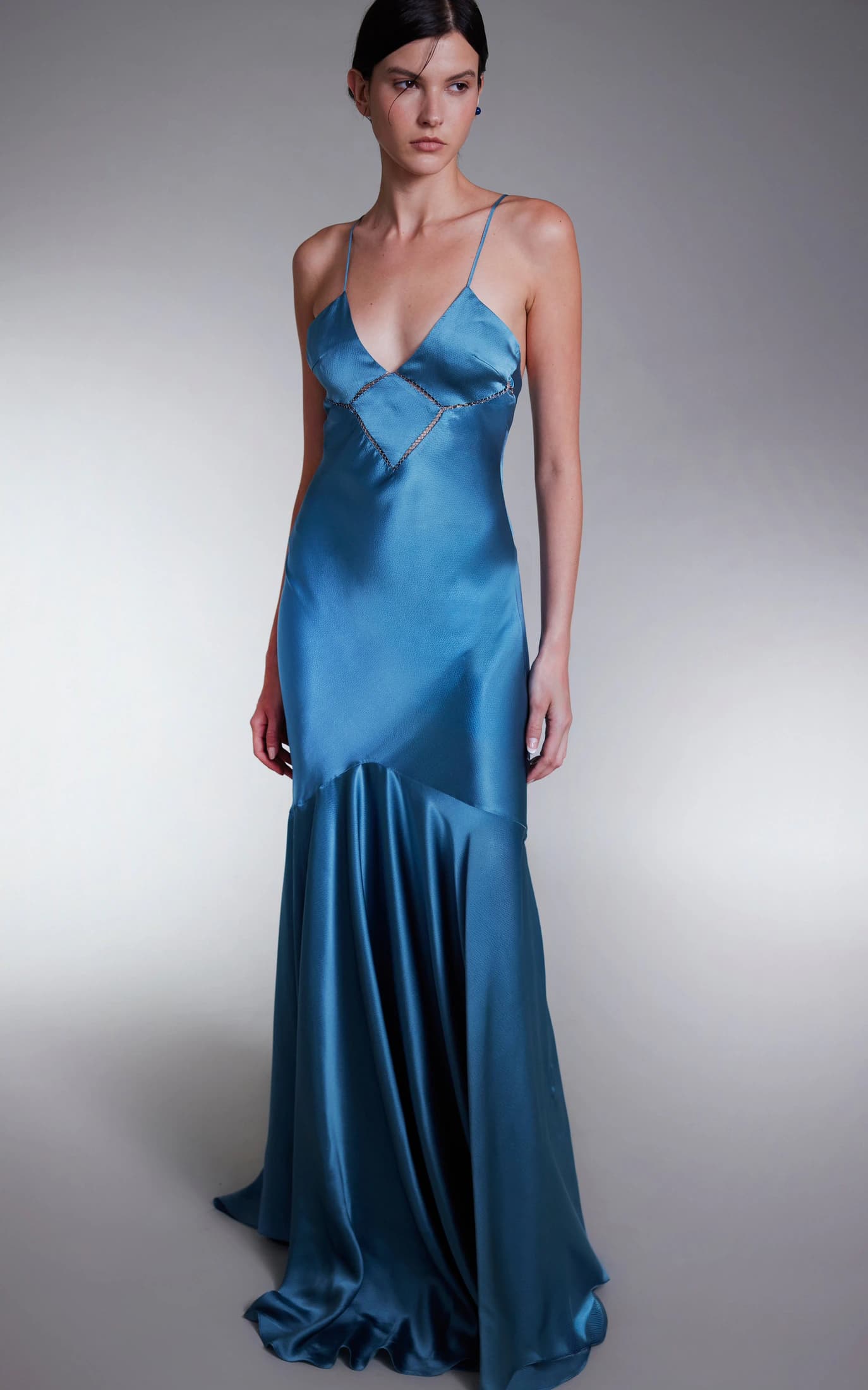 Lagoon Silk Maxi Dress