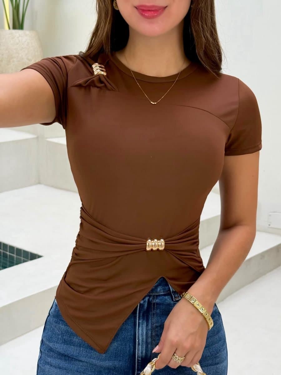 Blusa Dubai (mocca )