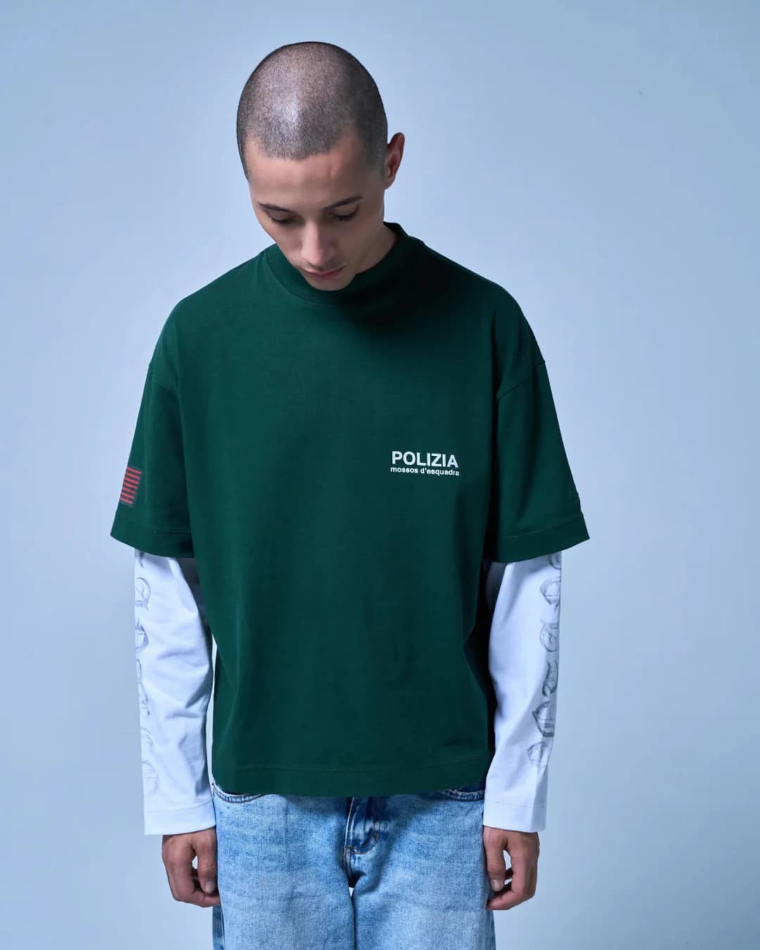 POLIZIA GREEN DOUBLE SLEEVE - imagen 2