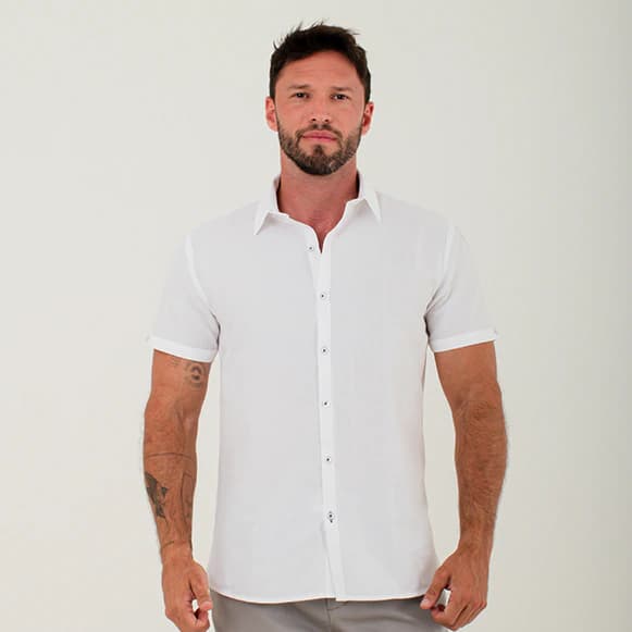 CAMISA MC 100% ALGODON TEXTURA HOMBRE