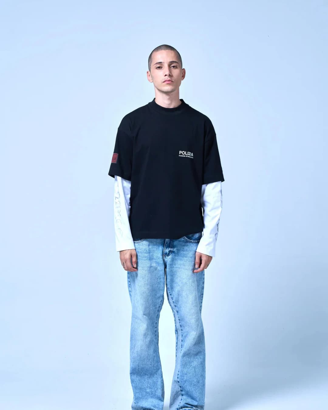 POLIZIA BLACK/WHITE DOUBLE SLEEVE - imagen 4