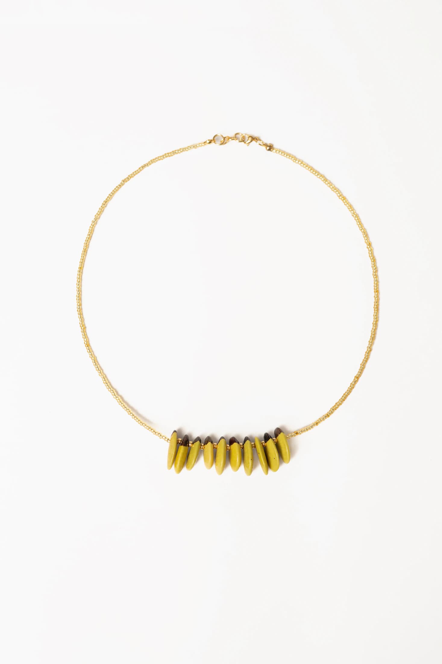 Collar Arado Frijol Verde