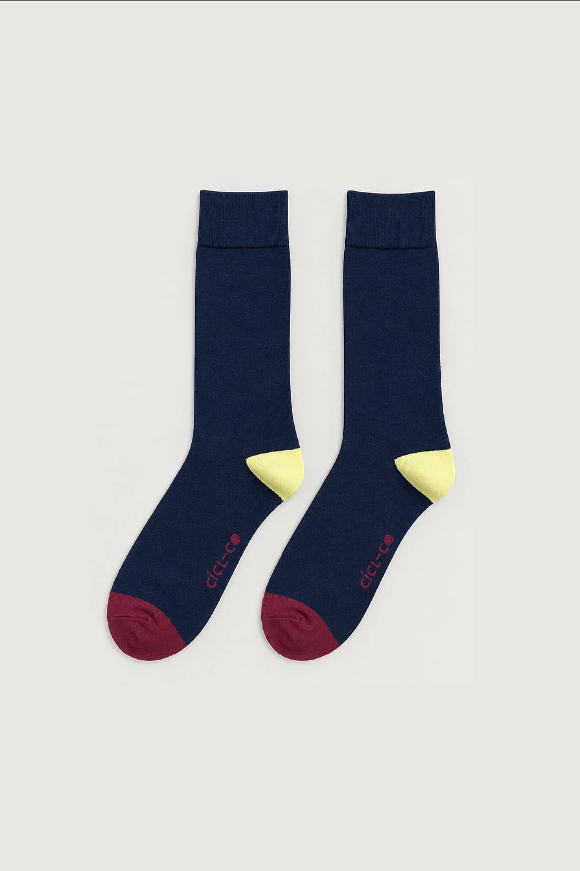 Medias Azul Oscuro - Amarillo y  Vino