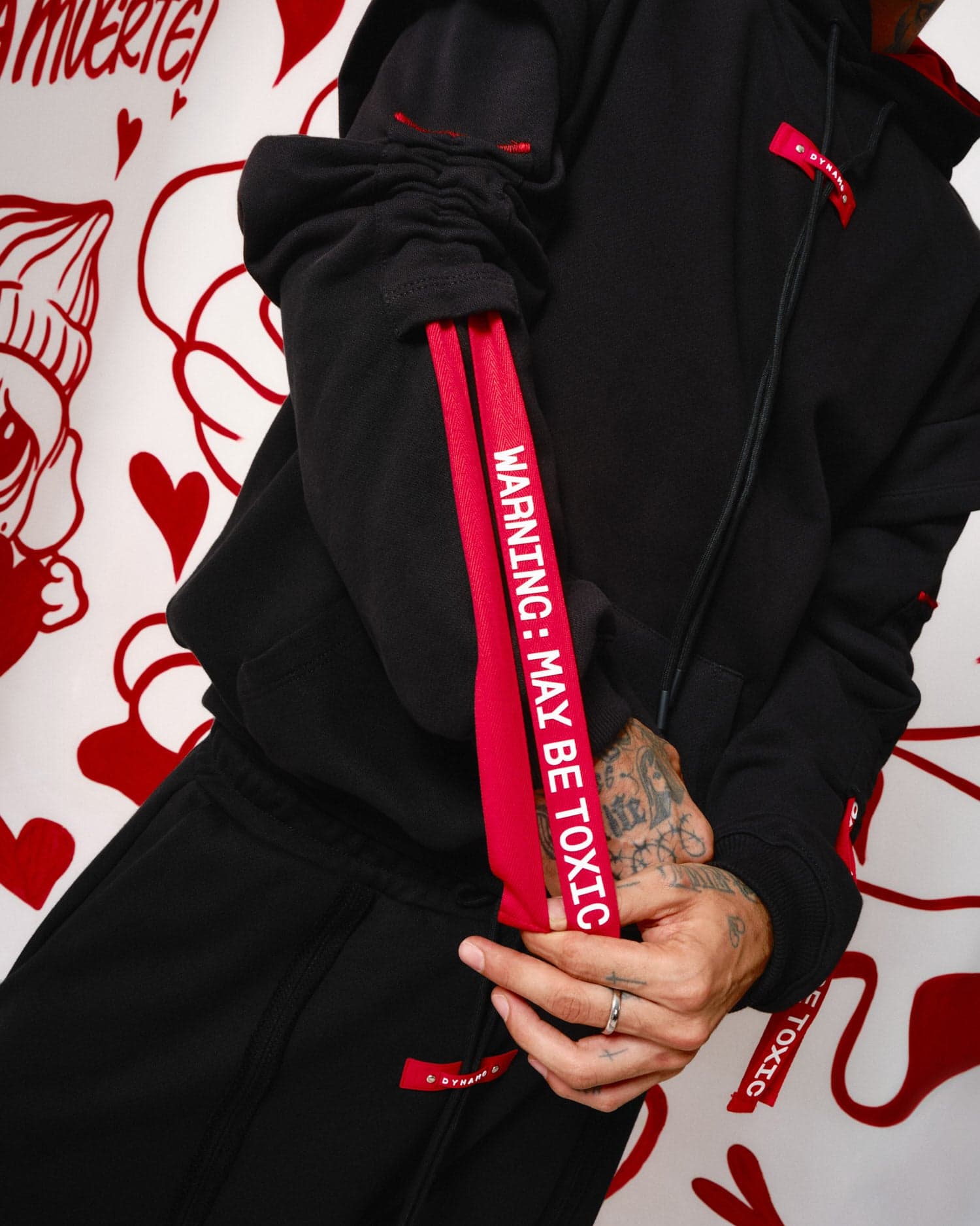 Hoodie Oversize Negro  - Edición Fast Love - imagen 3