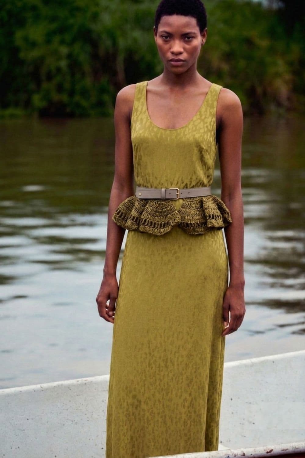 Vestido hojarasca golden lime - imagen 1