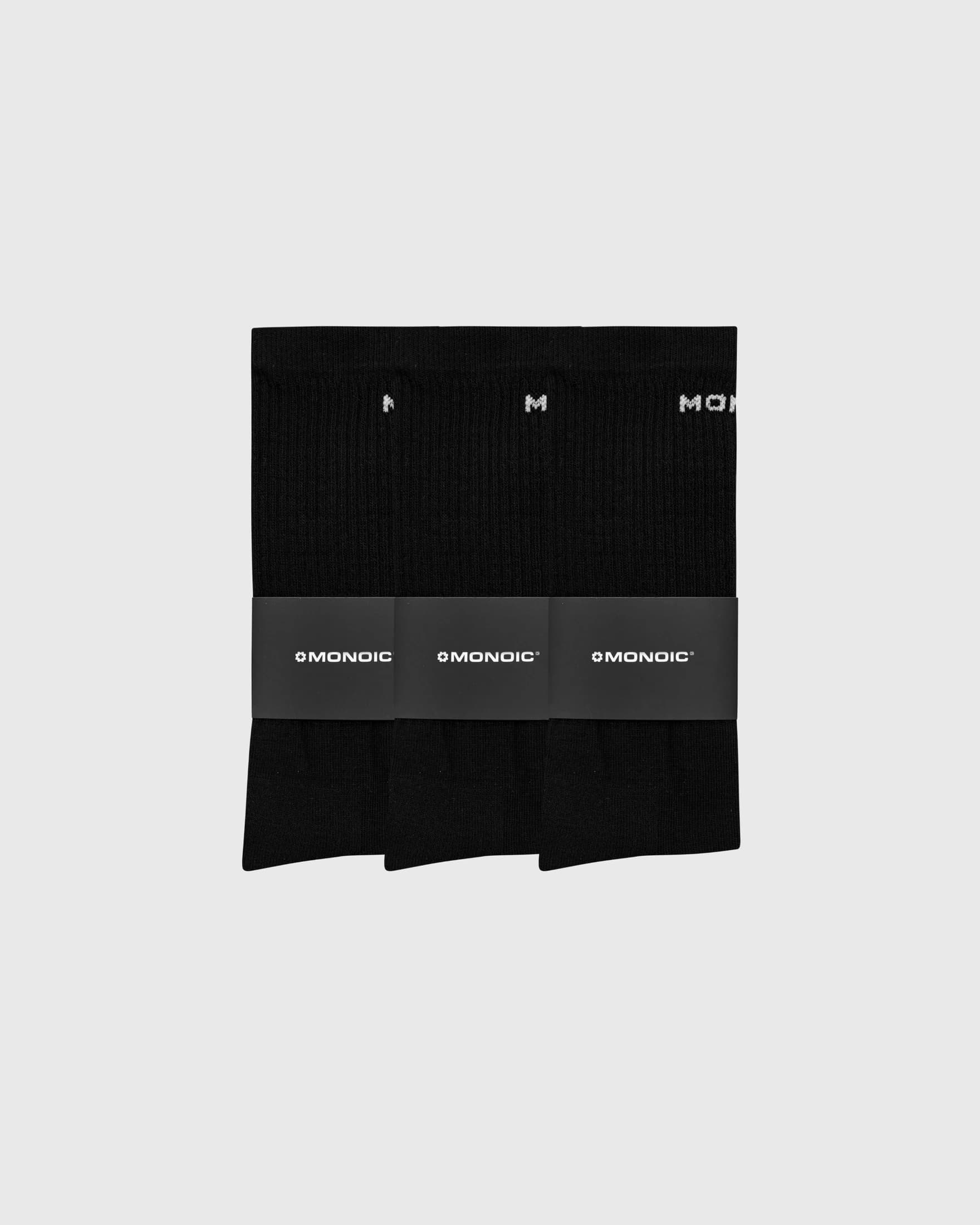 3 Pack Medias Monoic- Negras