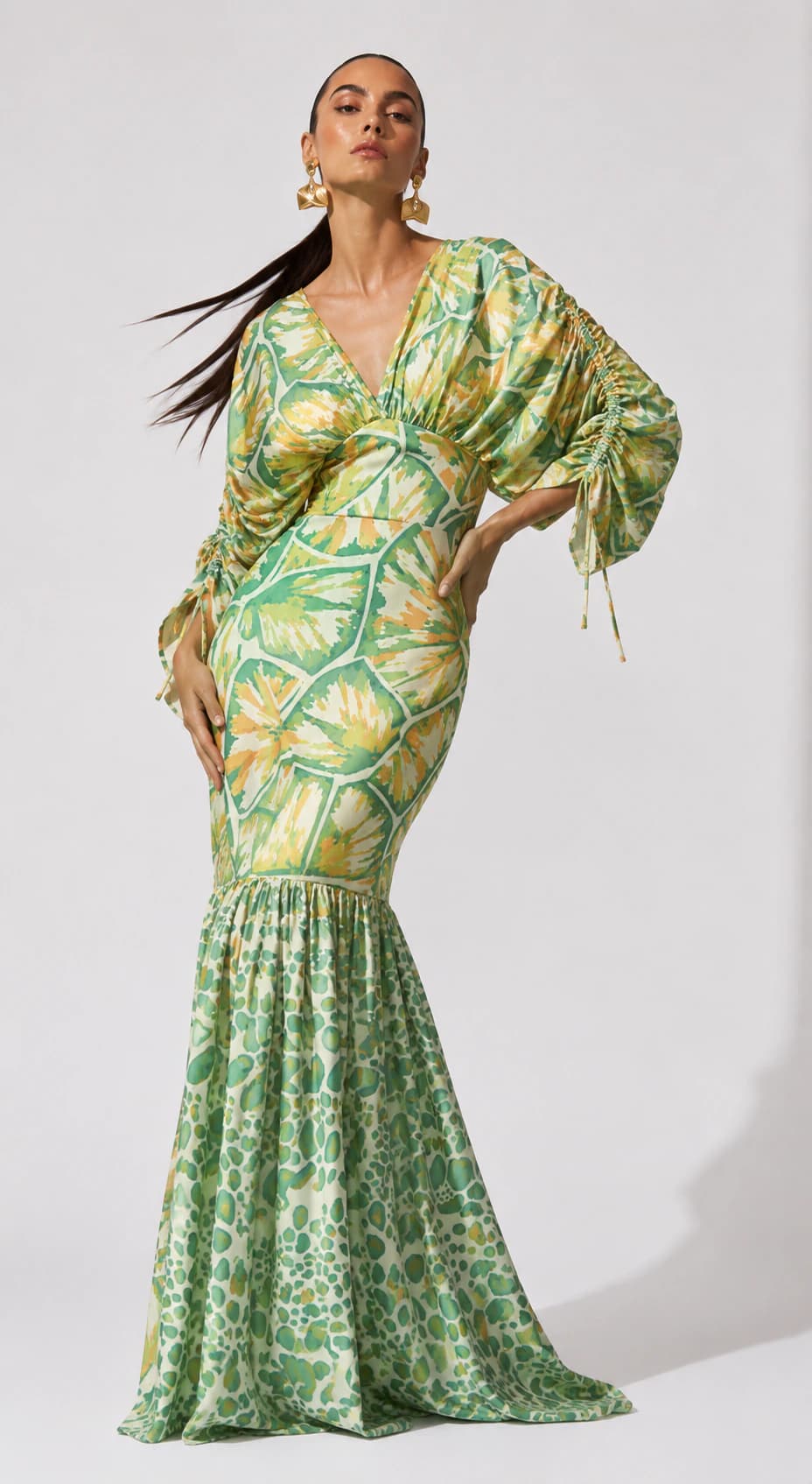 Vestido Musk Tortugas Verde - imagen 1