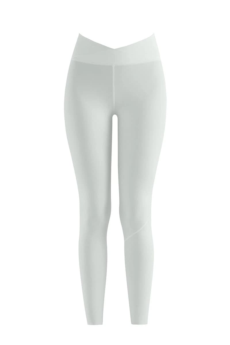 CROSSED V LEGGINGS IN VANILLA ICE - imagen 2