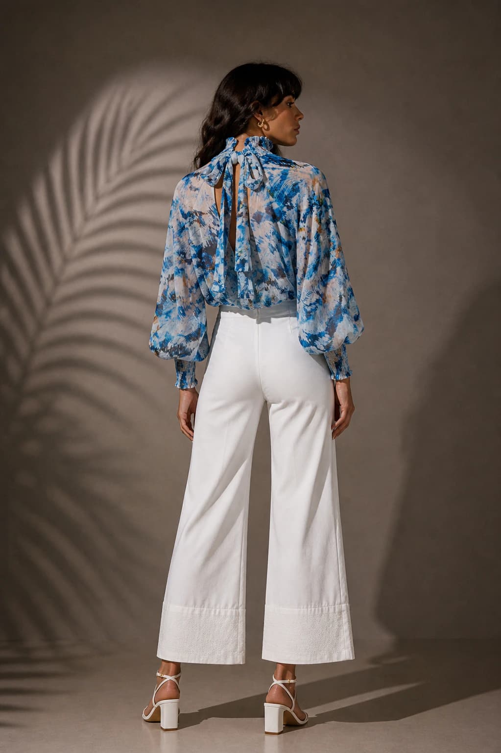 Blusa Brestel Plumas Azul - imagen 5