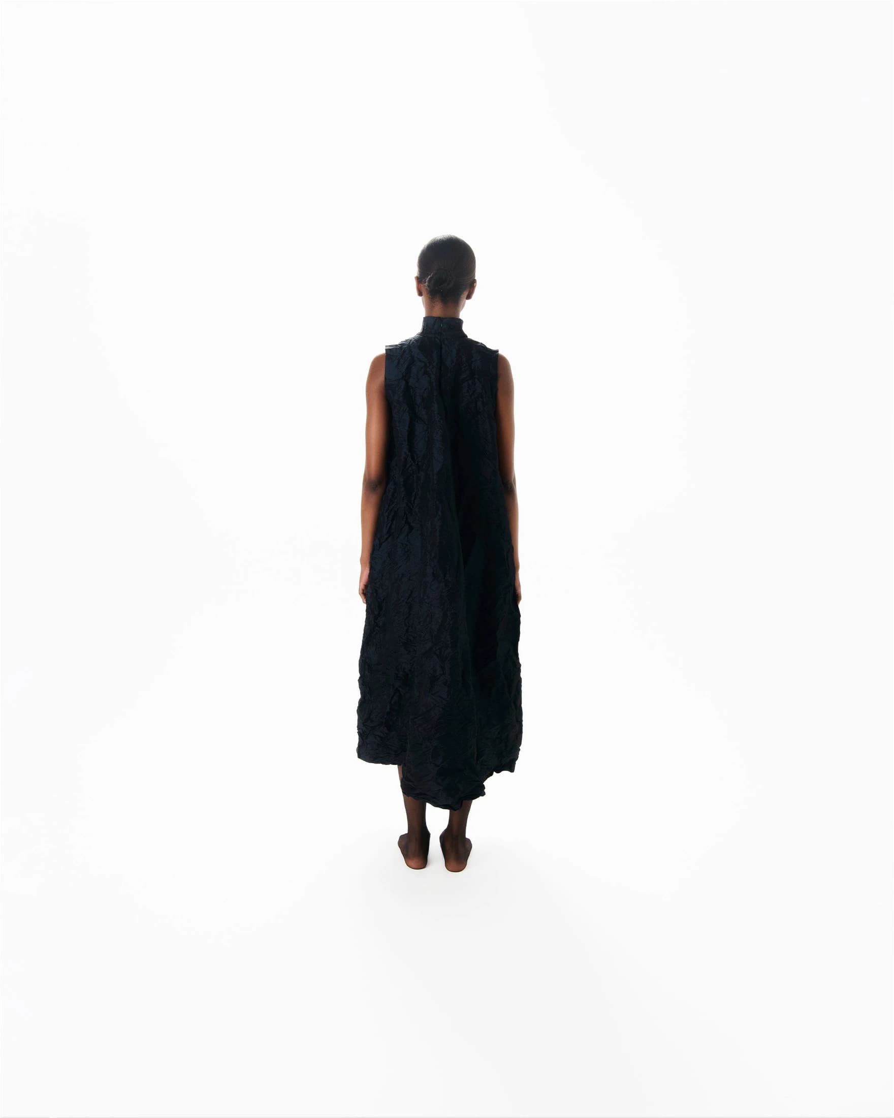 VESTIDO TEXTURA NEGRO #1 - imagen 4