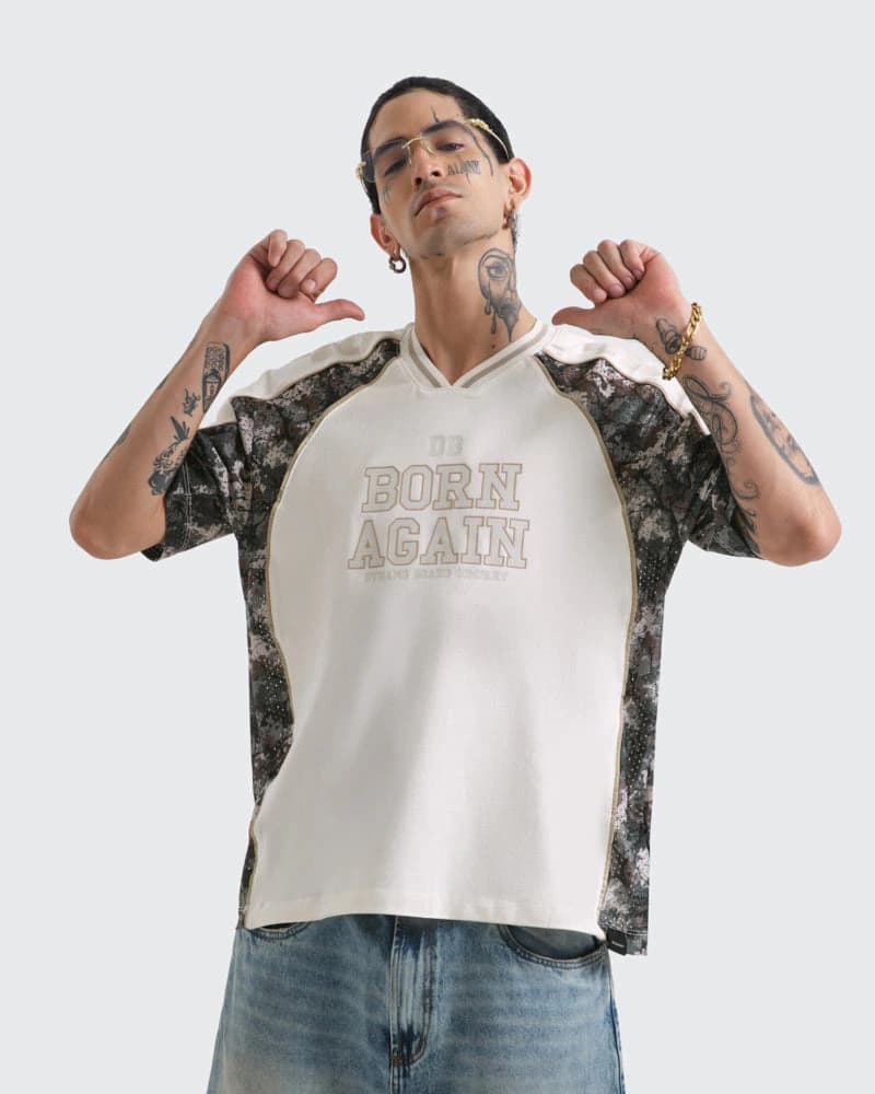 Camiseta Oversize Natural Born Again - imagen 1
