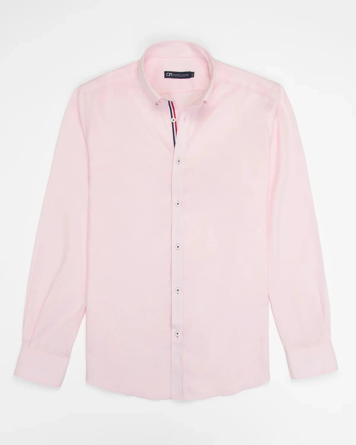 Camisa Oxford Hiladillo France Algodón Palo De Rosa - imagen 1