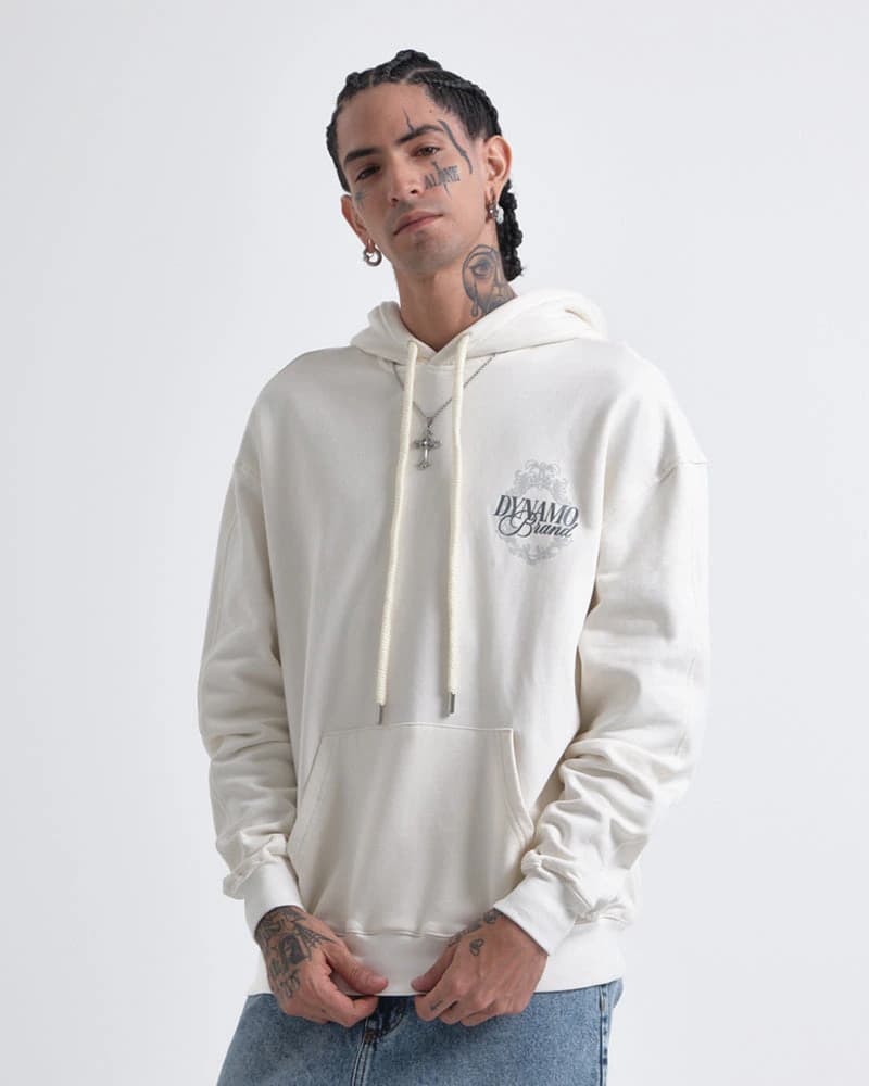 Hoodie Blanco Oversize No Regret - imagen 4