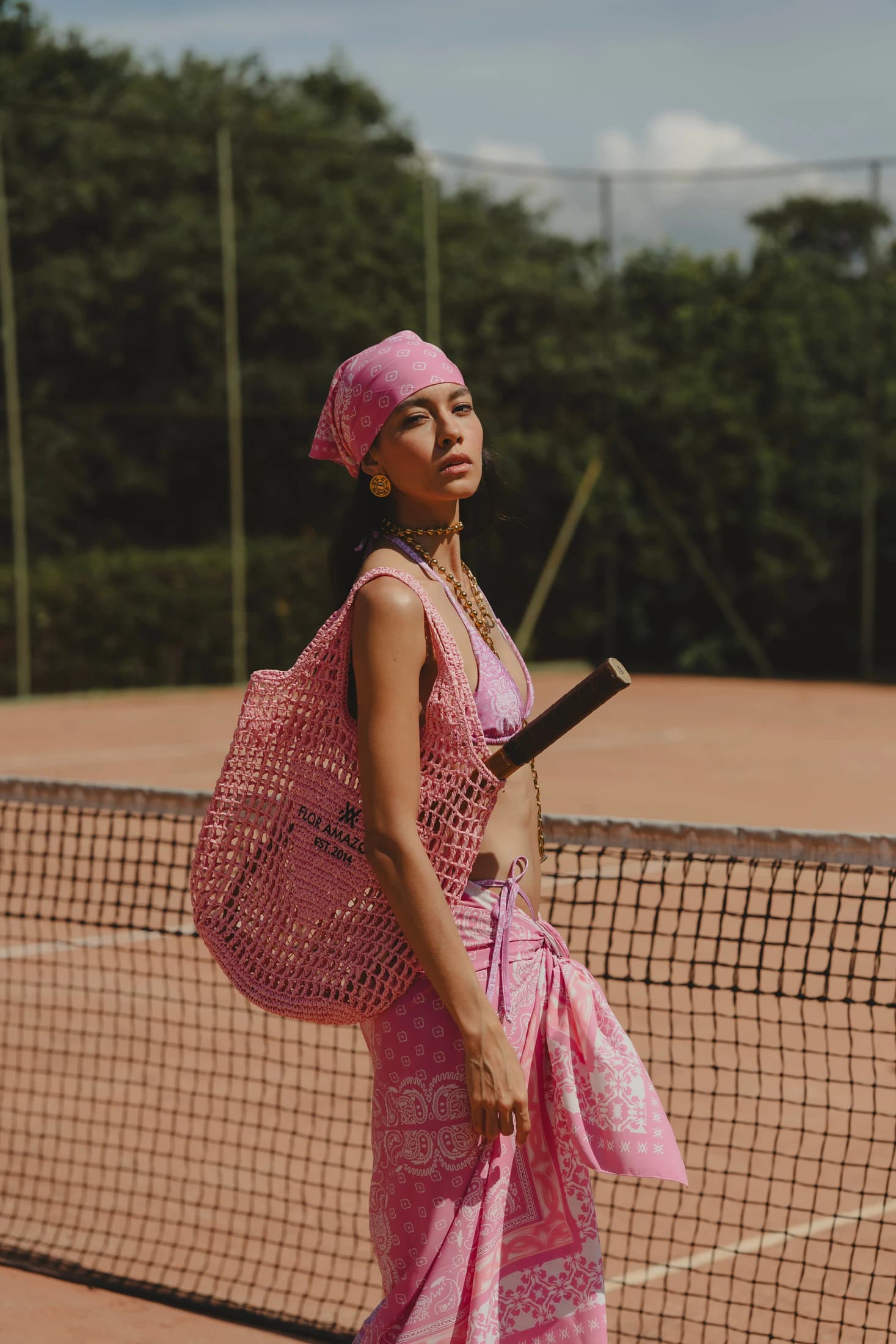 PAREO BANDANA PINK BEACH - imagen 2