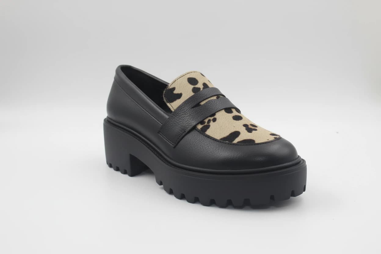 Mocasín Capri Vaquita * cuero Negro - imagen 3