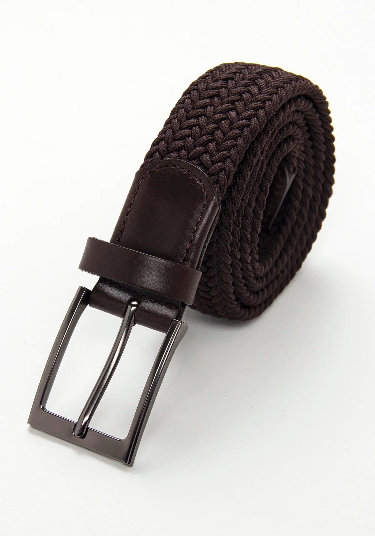 Cinturón Trenzado Elástico Chocolate