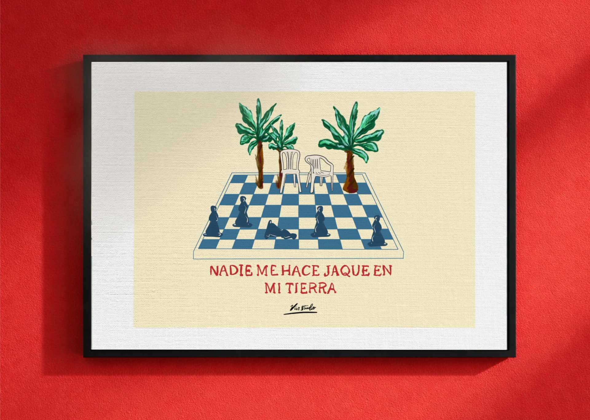 Print Nadie me hace jaque en mi tierra - imagen 1