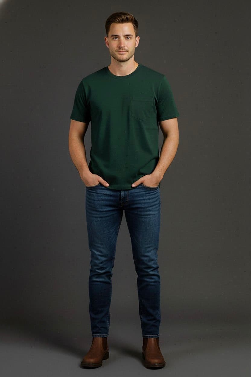 Camiseta Cuello Redondo con Bolsillo - imagen 8