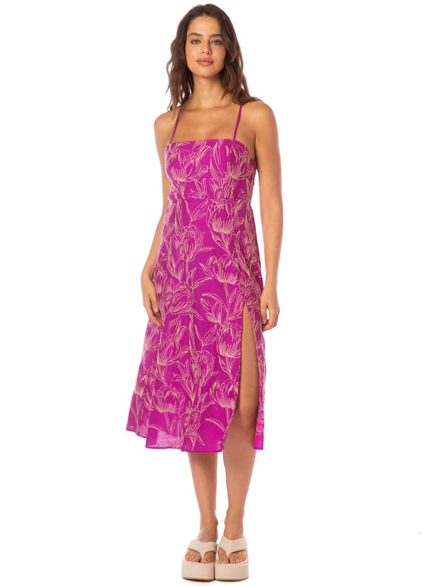 Maaji Violet Foliage Remi Midi Dress - imagen 1
