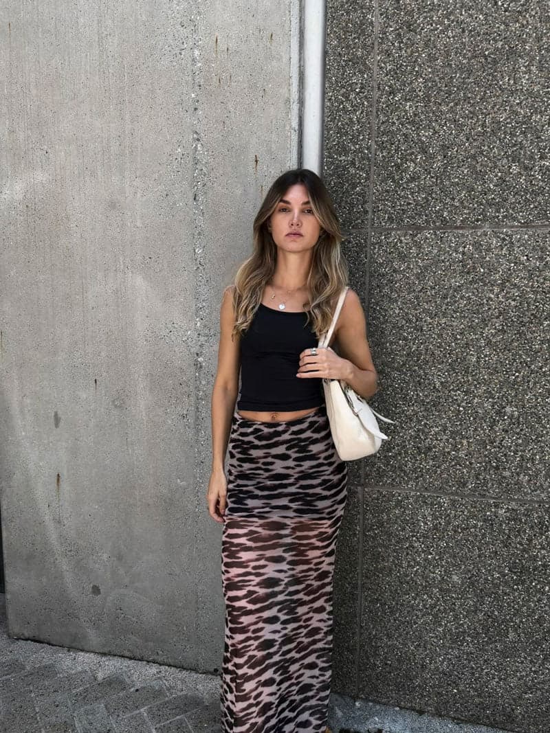 Tank top Vivienne negro + Falda en Tull Lúa Stain - imagen 2