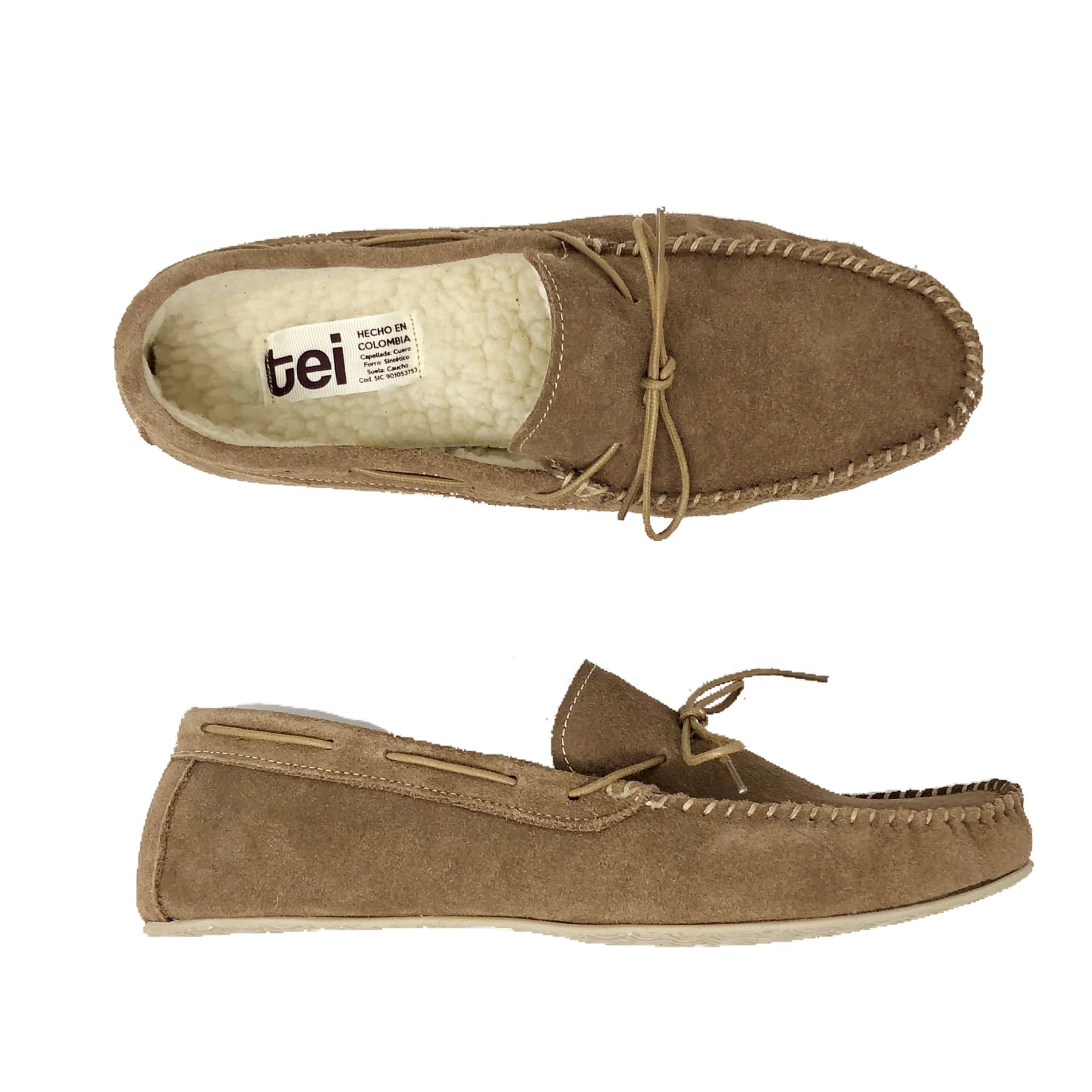 Pantuflas Apaches Mujer Almendra - imagen 1