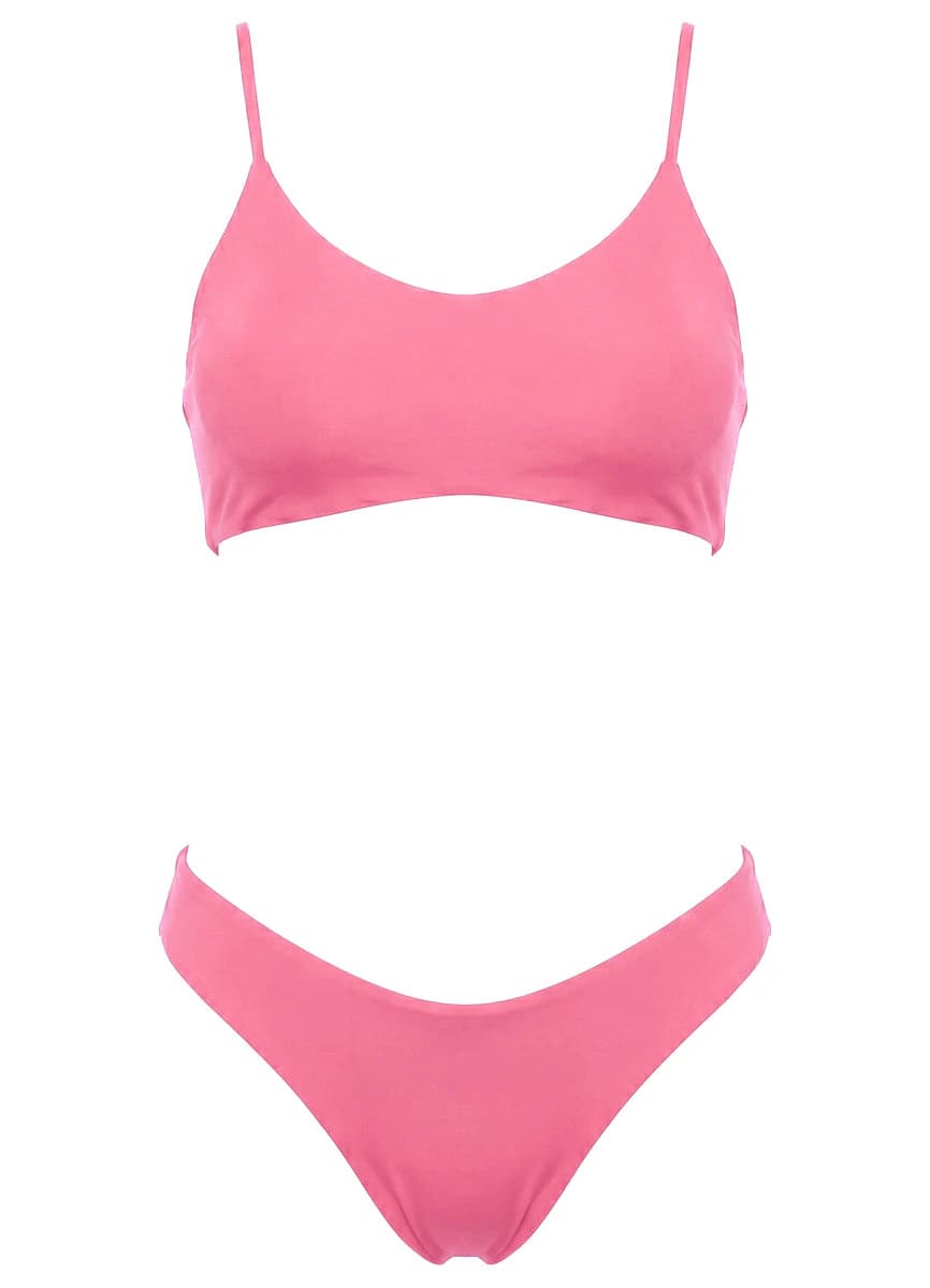 Maaji Red Camelia Splendour Regular Rise Thin Side Bikini Bottom - imagen 5