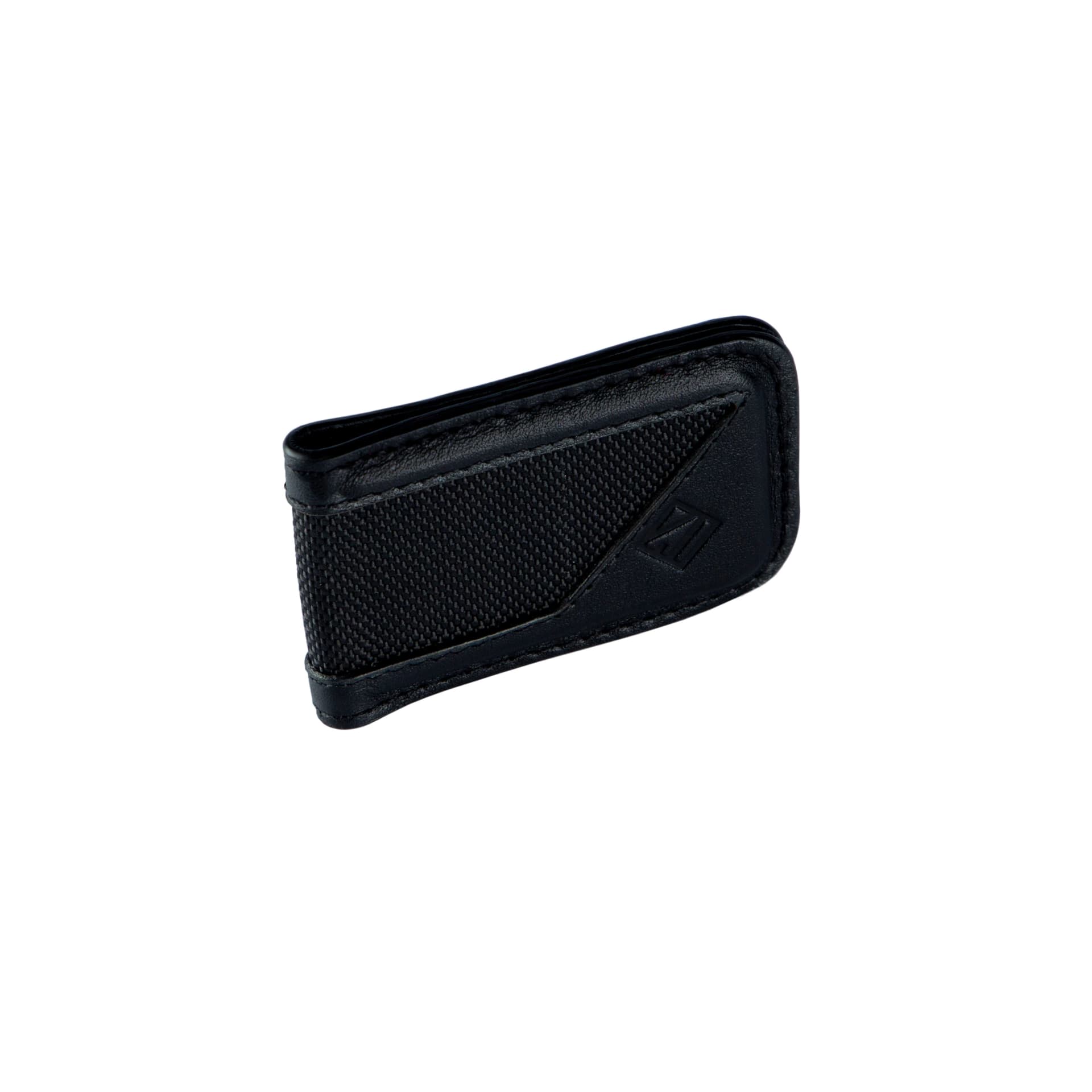 MONEY CLIP Black Card Cuero/Lona - imagen 2