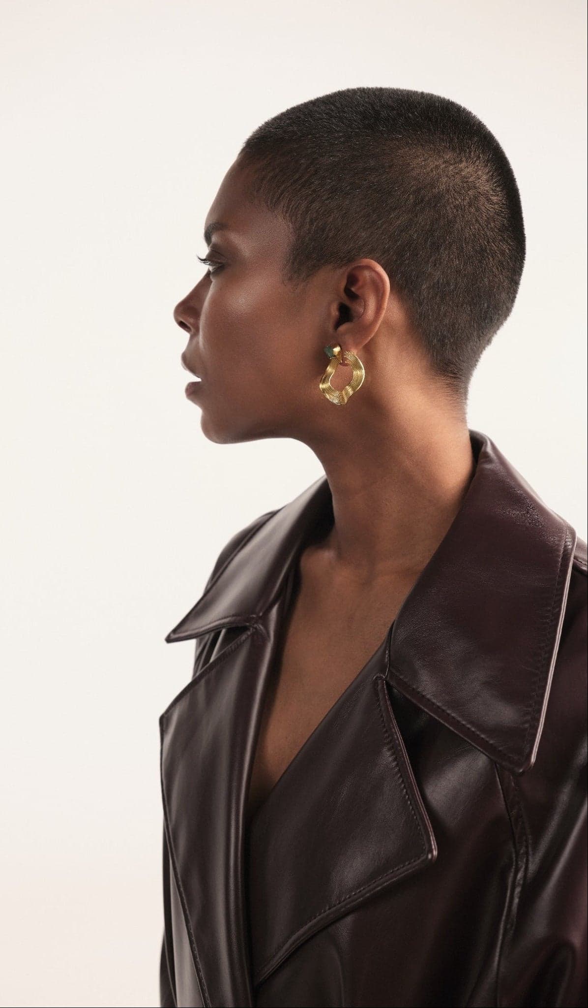Aretes Opened Emerald Waves - imagen 4