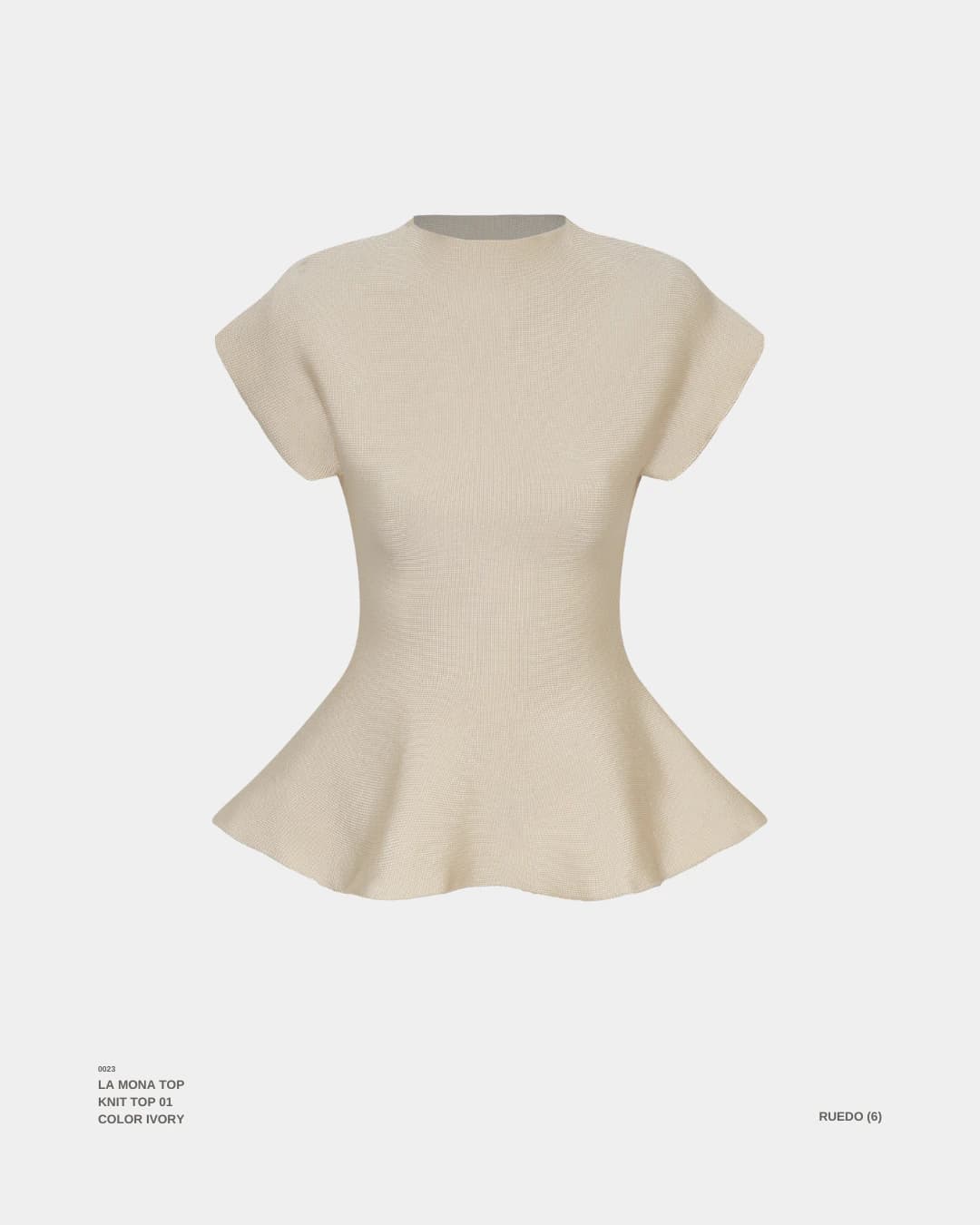 "LA MONA" TOP IVORY - imagen 1
