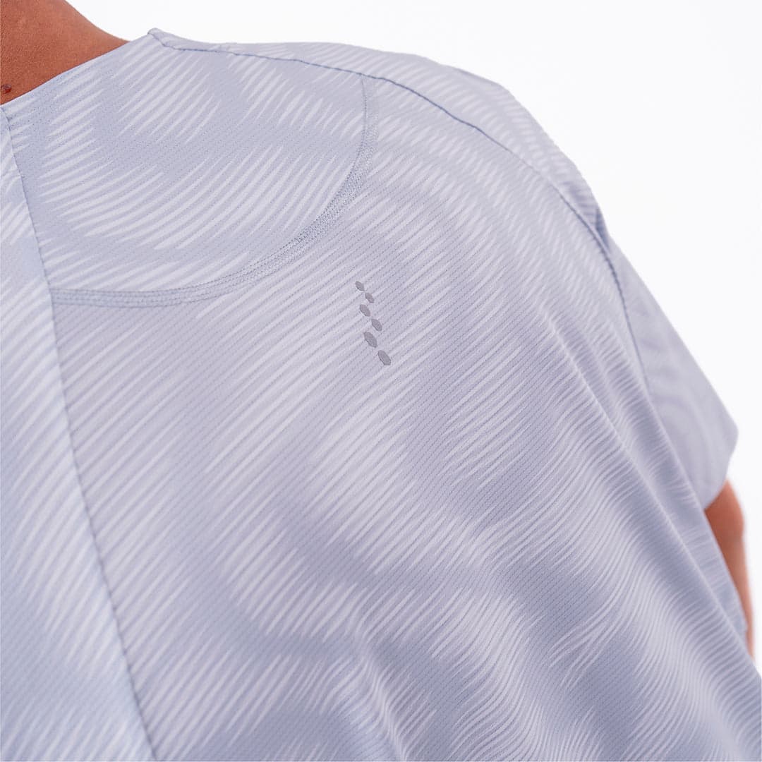 CAMISETA RUNNING MANGA CORTA PRO 405 GRIS CLARO PARA HOMBRE - imagen 5