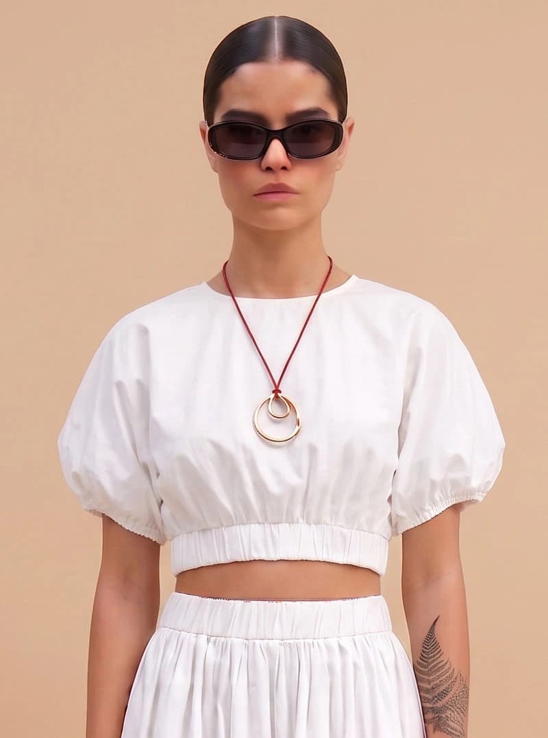 BLUSA GLOBO BLANCA