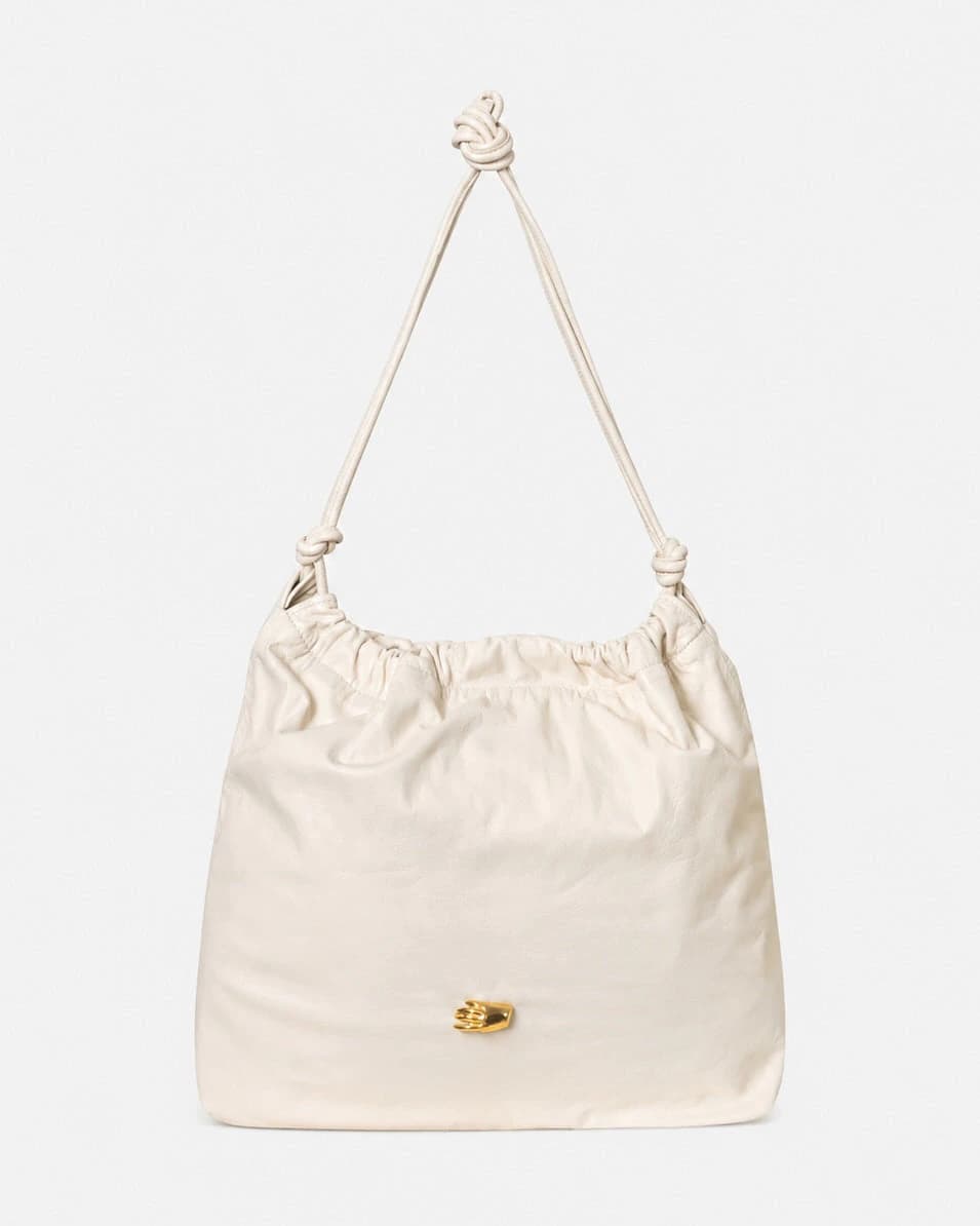 Le Sac G Cream Leather Bag
