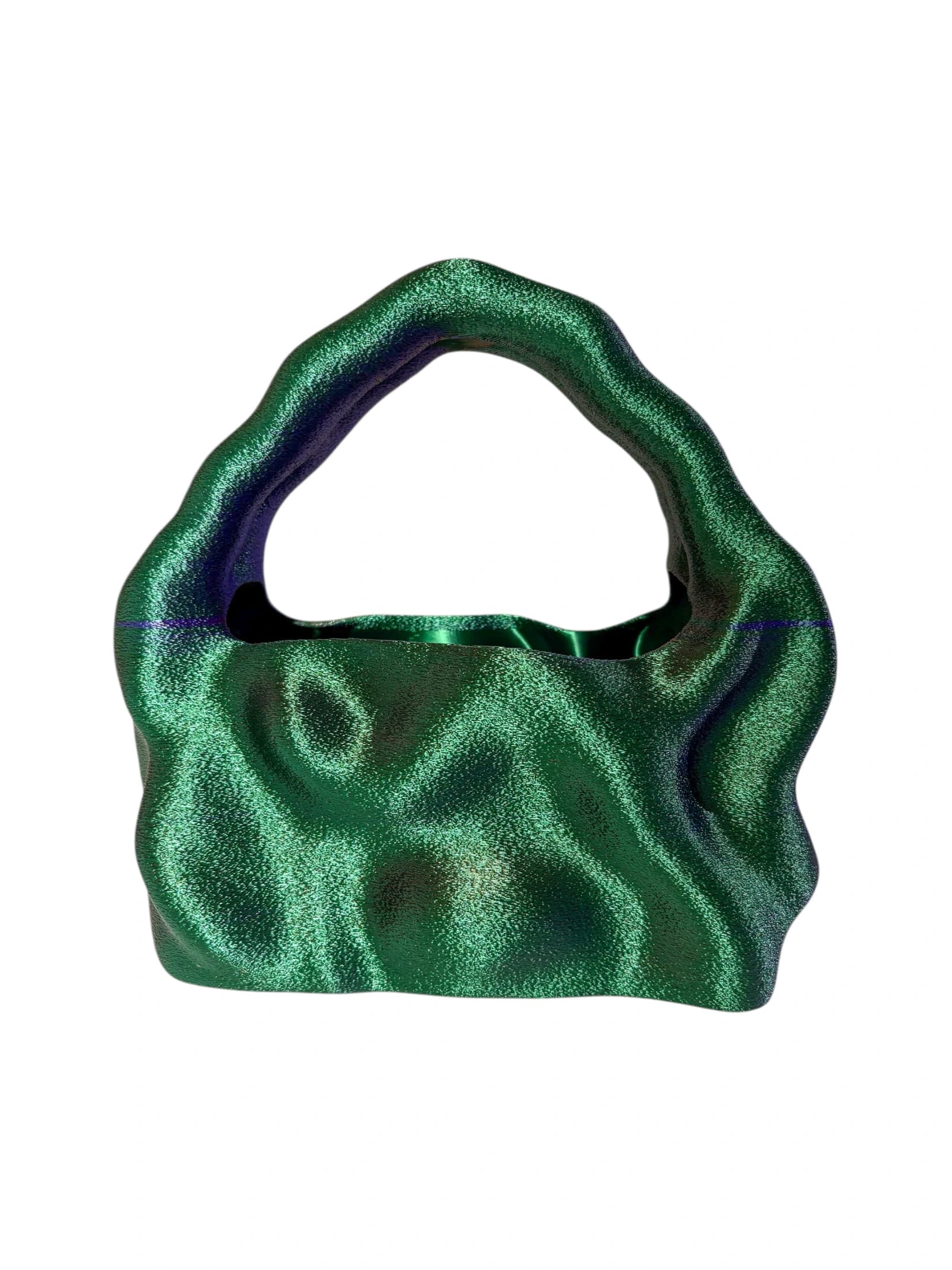 bolso grande cosmic water verde púrpura bronce - imagen 4