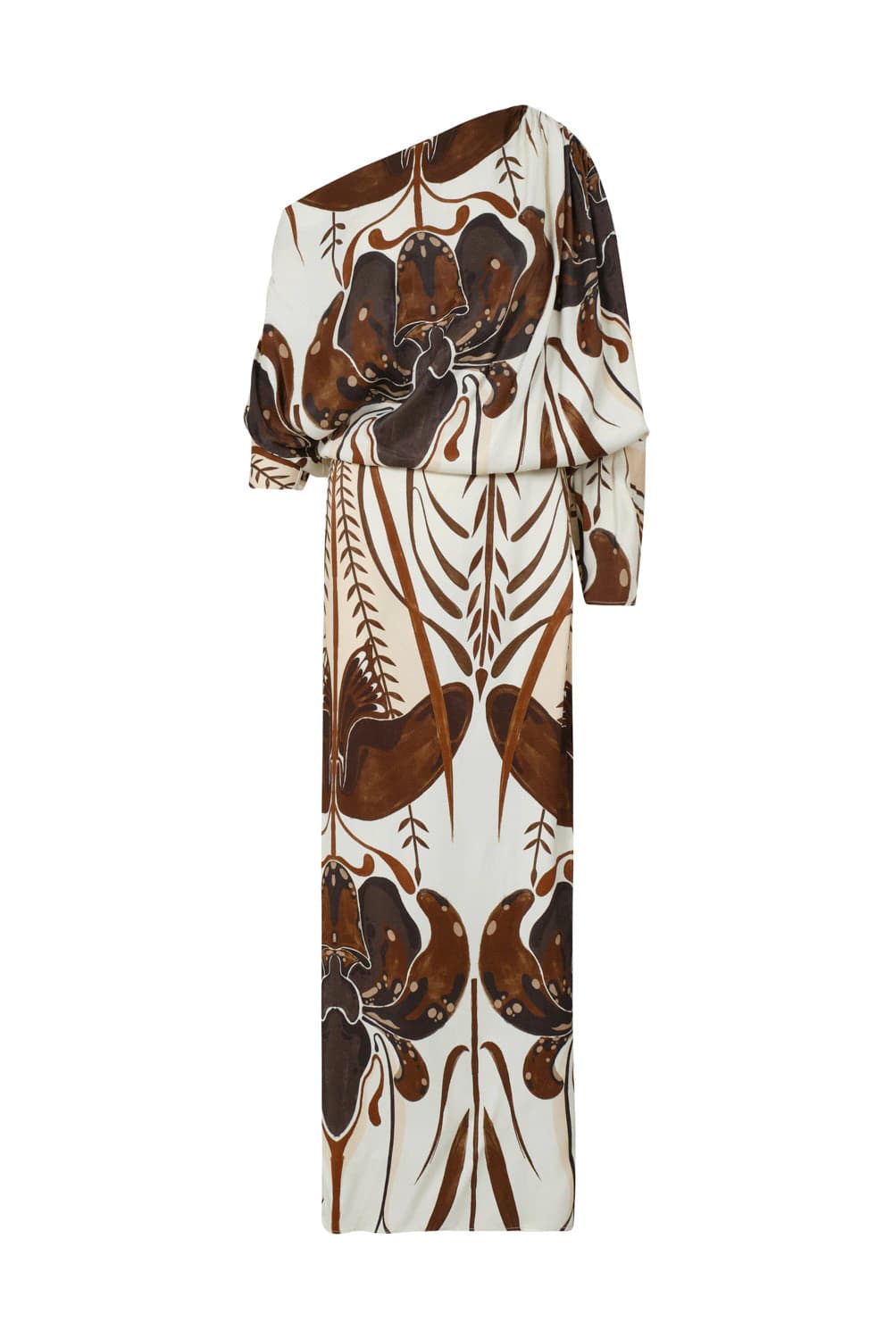 Vestido chengdu ivory coffee - imagen 2