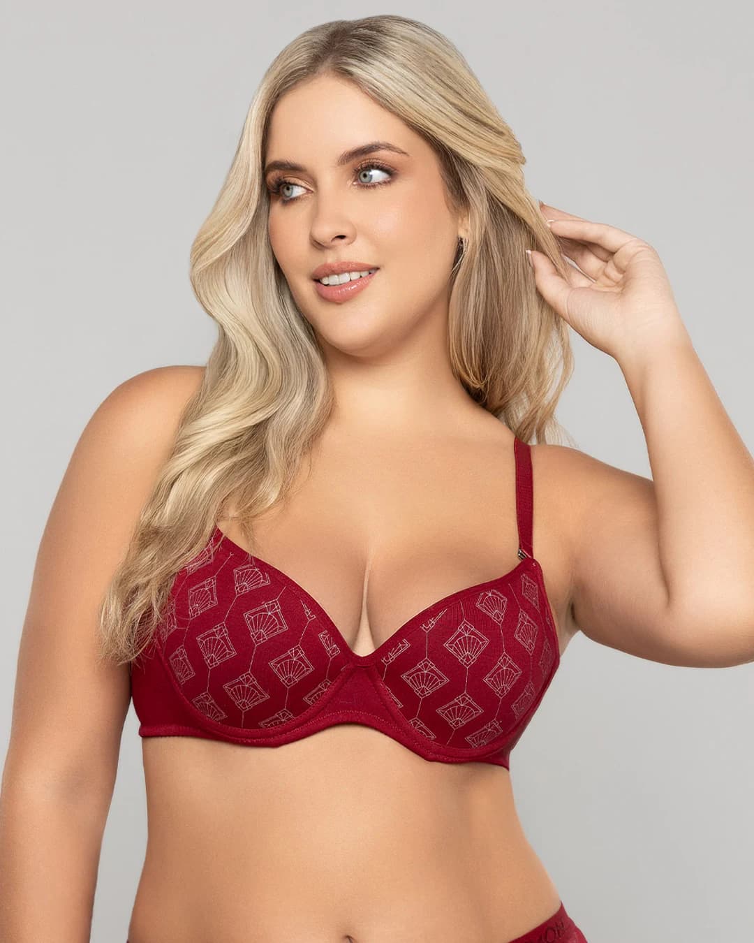 Brasier Media Copa en Algodón Estampado con Tirantes Ajustables Ref. 404 - imagen 8