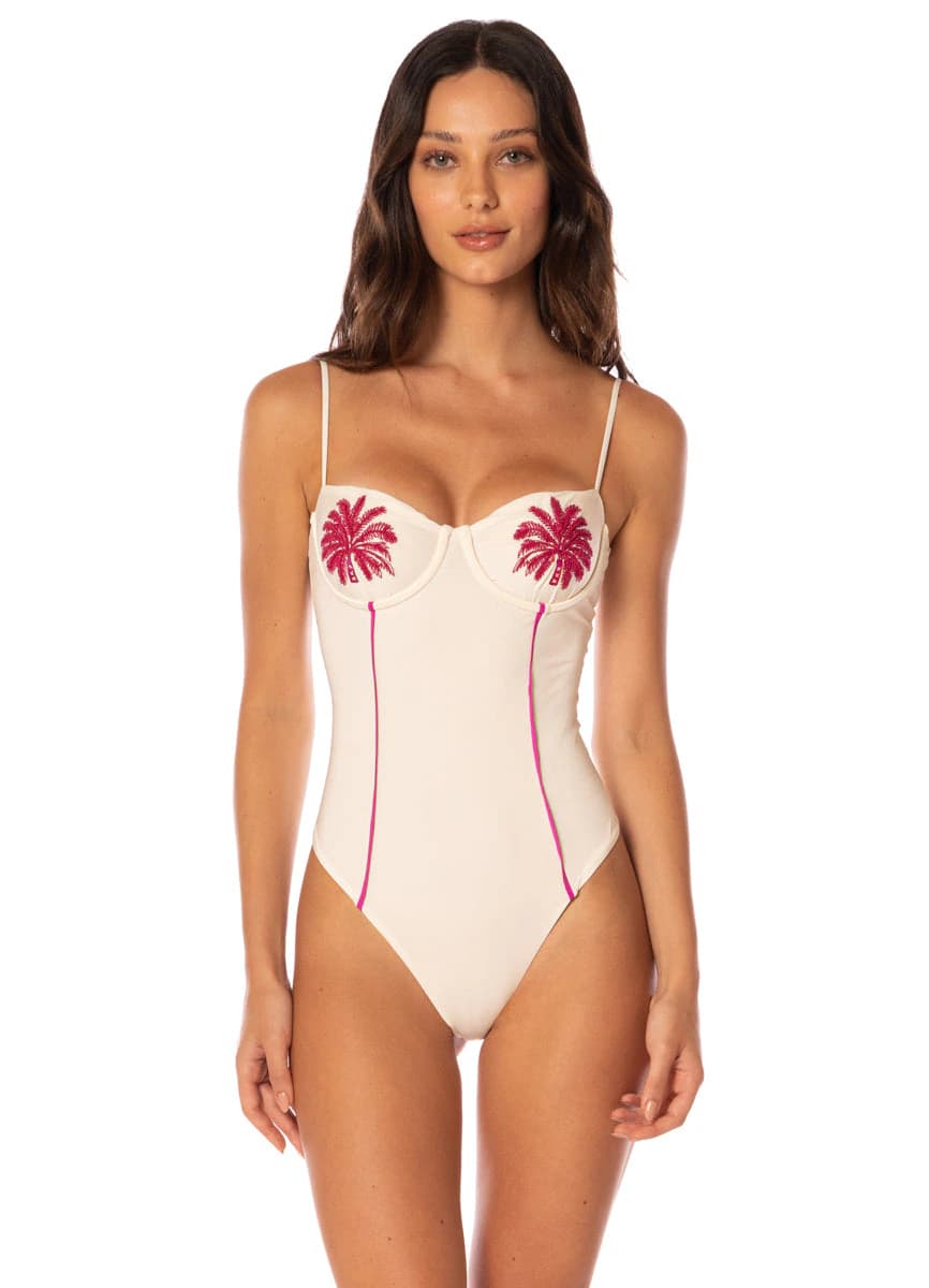Maaji Tropical Haven Camelia Cheeky Cut Underwire One Piece - imagen 1