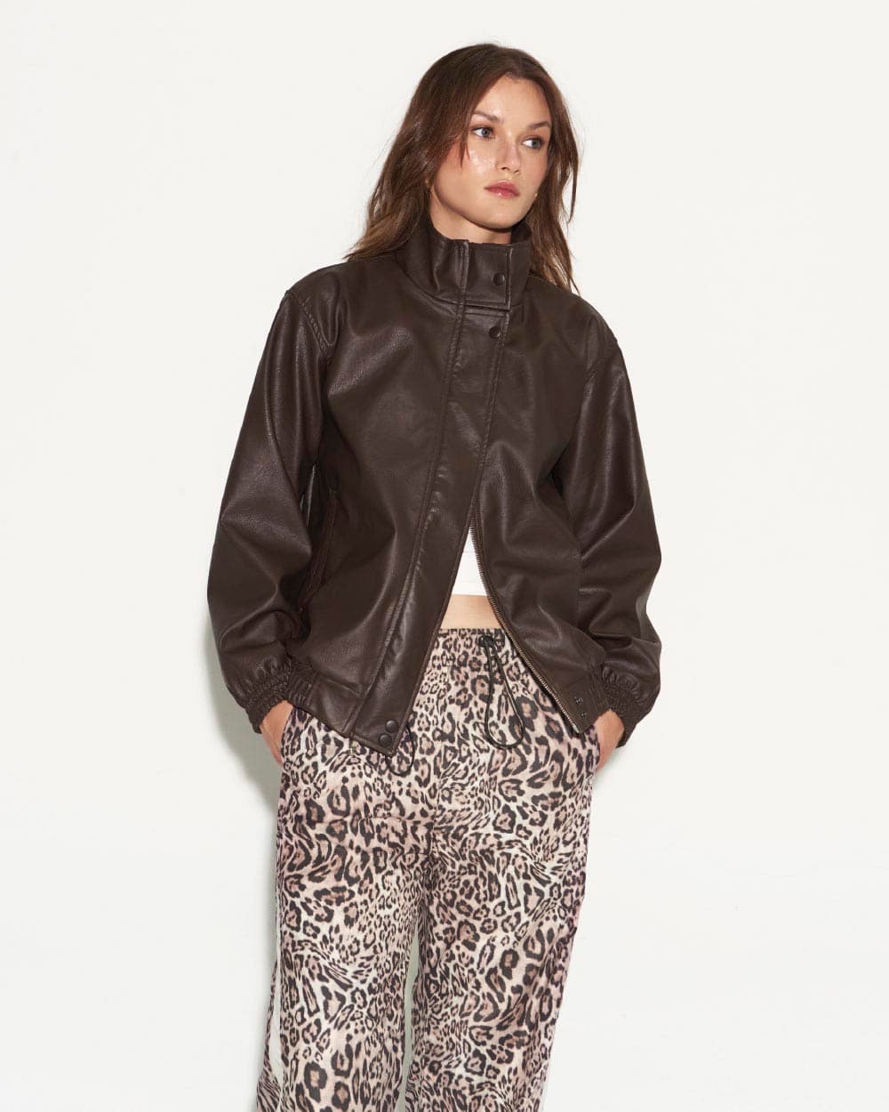 BROWN CUT JACKET - imagen 3