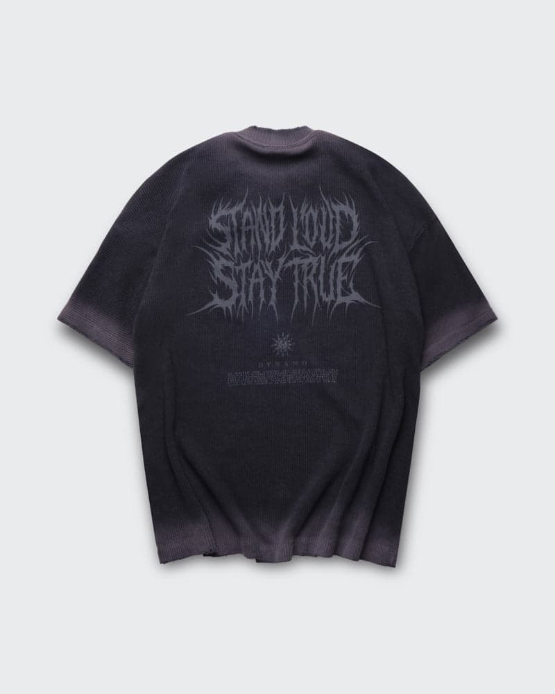 Camiseta Gris Lavada Oversize Stand - imagen 5