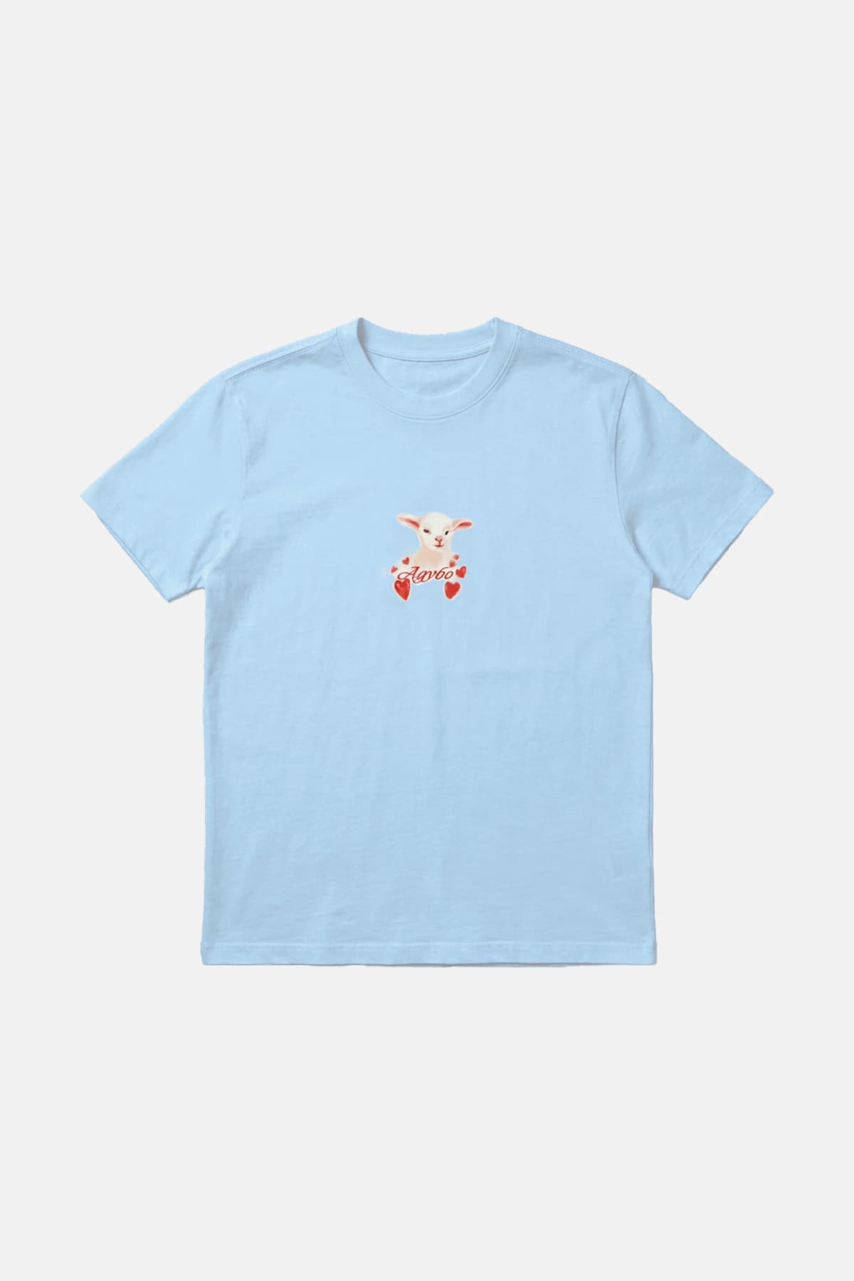 FLUFFY T-SHIRT BABY BLUE