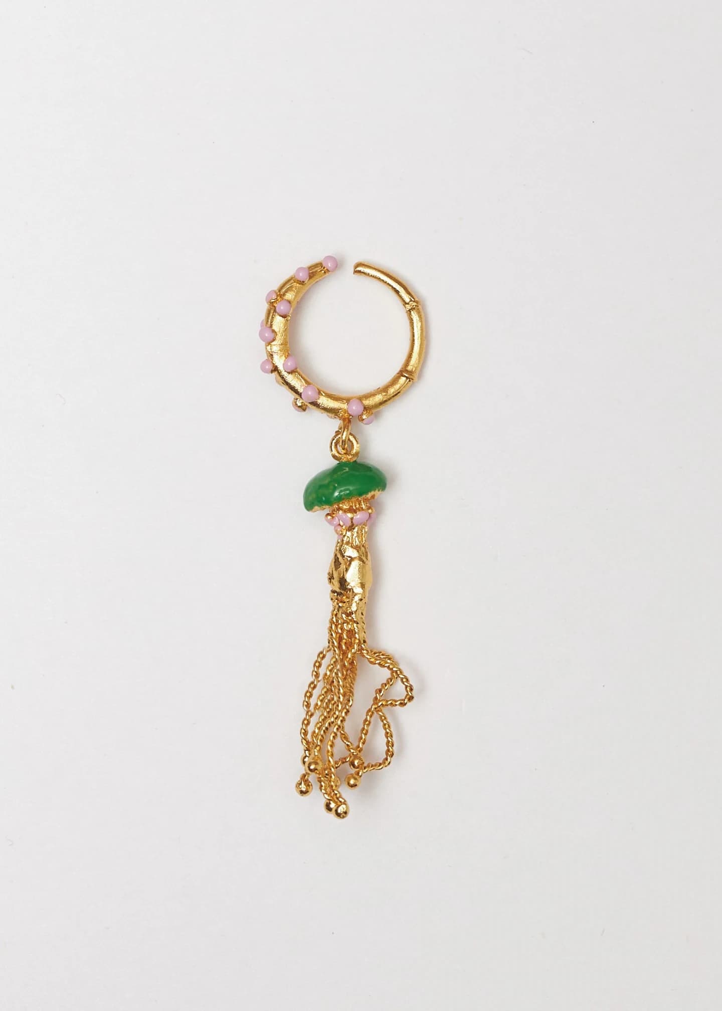 Earcuff Micelios verde - imagen 4