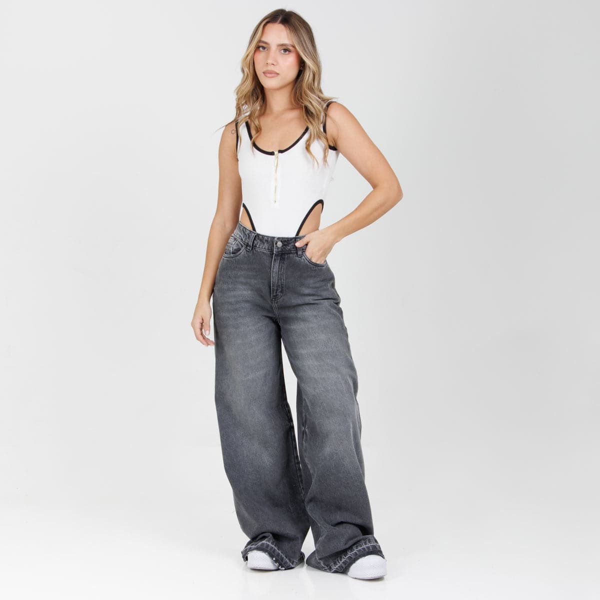 Jean Axspen Wide Leg Ax-2930 Rigido - imagen 1