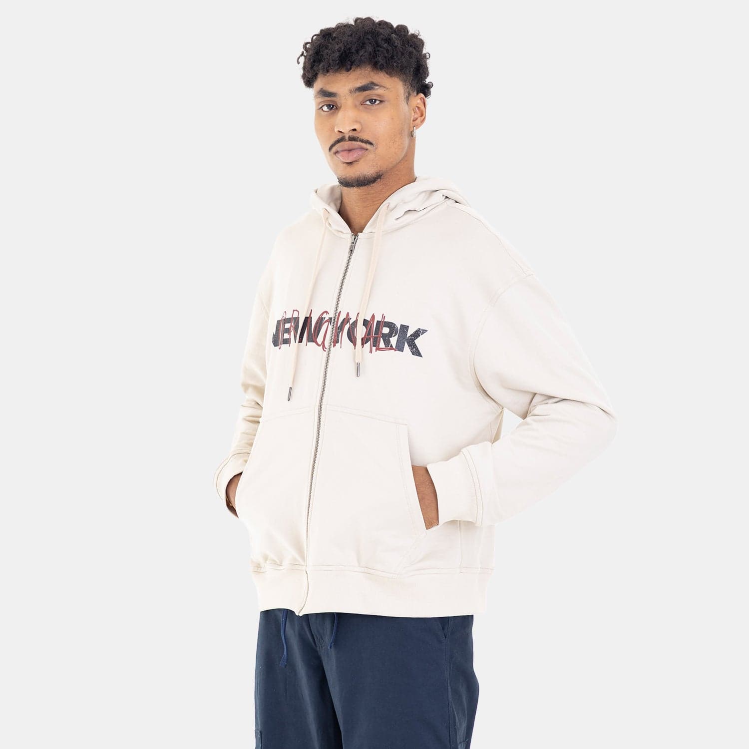 Zip Hoodie Regular Fit Beige - imagen 5
